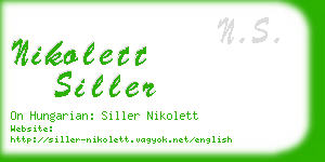 nikolett siller business card